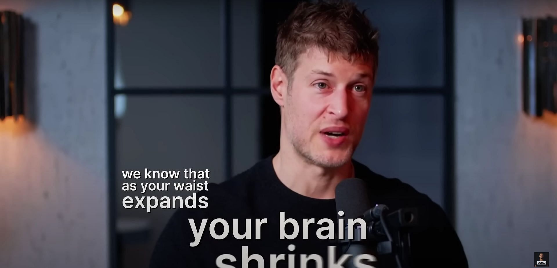 Lugavere enlightens us about the concealed risks associated with a frequently consumed ingredient: fructose. (Image via The Diary Of A CEO/ Youtube)caption